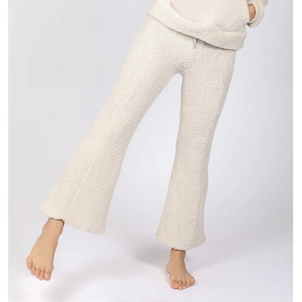 NWT Rewash Knits Sz XL Loose Flare Cozy Knit Dream Plush Ivory Soft Sweatpants